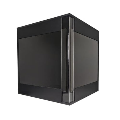 Premium PVC Reptile Enclosure, 40 Gallon, Easy Assembly, Moisture-Proof, Heat Retention, Sliding Doors, Ventilation, Bio-Active Setups, Non-Reflective Black Finish, Made in USA (Clear Brace) - color: Clear Brace