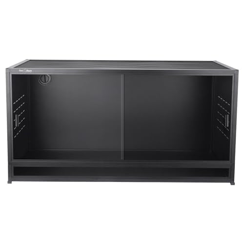 PVC Reptile Enclosure Bearded Dragon Tank 44 Gallon Snake Enclosure,Terrarium for Lizard Snake, 40x16x16 Reptile Terrarium Wide Breeding Lounge Vivarium Area with Sliding Doors Lock