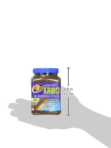 Zoo Med Aquatic Frog and Tadpole Food, 12 Ounces Each, Made in The USA (12 Ounces) - size: 12 Ounce (Pack of 1)