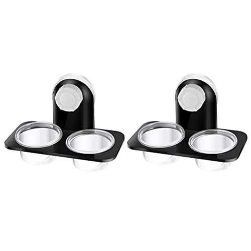 2pcs Reptile Bowl Reptile Drinking Basin Large Capacity Water Basin Reptile Food Basin Feeder with Suction Cup Reptile Feeder Feeding Supplies Lizard Food Bowl Stable Lizard Feeder