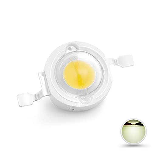 CHANZON 10 pcs High Power Led Chip 3W Natural White 4000K - 4500K | (600mA - 700mA / DC 3V - 3.4V / 3 Watt) Super Bright Intensity SMD COB Light Emitter Components Diode Bulb Bead DIY Lighting - color: B) Natural-white (4000k)