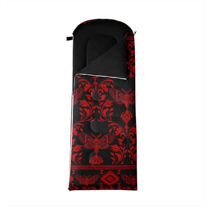 Erosebridal Hawk Moth Sleeping Bags Adults Cold Weather Aztec Backpacking Camping Blanket Hiking Sleeping Wrap Sleep Bag - color: Red Moth