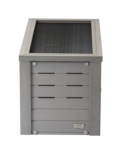 New Age Pet ECOFLEX Small Reptile Enclosure with Matching Cabinet Stand Set in Grey - color: Grey, size: Small