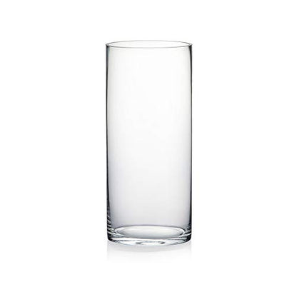 WGV Cylinder Vase, Width 6", Height 14", Clear Glass Container Terrarium Candle Holder for Wedding Centerpiece, Party Event, Home Office Decor, 1 Piece - size: 6"x14"H