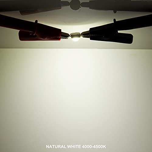 CHANZON 10 pcs High Power Led Chip 5W Natural White 4000K - 4500K | (600mA - 700mA / DC 6V - 7V / 5 Watt) Super Bright Intensity SMD COB Light Emitter Components Diode Bulb Lamp DIY Lighting - color: B) Natural-white (4000k)
