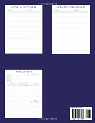 Reptile Care Log Book: Track the Needs of Your Bearded Dragon, Lizard, or Snake