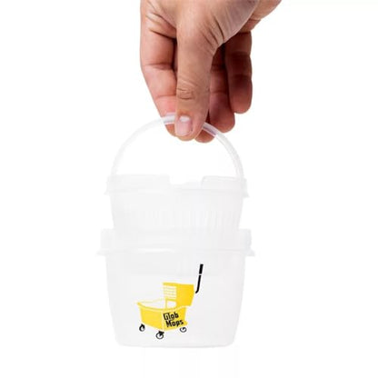 Glob Mops Round Mop Bucket w/Slotted Handled Inner Basket