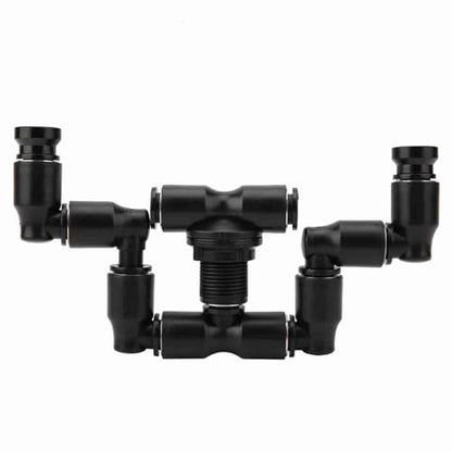 Reptiles Fogger Mist Sprinkler, 360 Adjustable Rainforest Tank Aquarium System Aquatic Pet Cooling Device with Double Bone Shape Nozzle for Reptile Terrarium 11.7mm