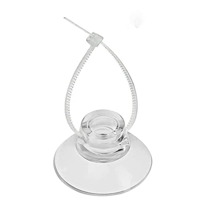 Pawfly 20 Pack Aquarium Suction Cups and 40 Pieces Adjustable Zip Ties Cables Set Fish Tank Tools for Binding Moss Holding Airline Tubing Decorations Shrimp Nests and Reptile Hammocks - size: 20 Pack