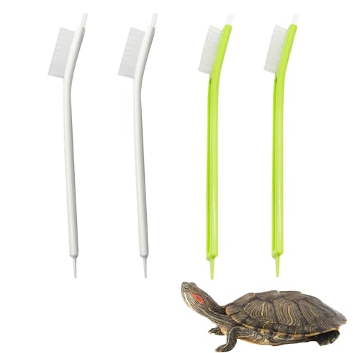 4 Pack Turtle Cleaning Brush Remove Aquatic Mud Dirt Contaminants from Tortoises Shells Promoting Health Tank Accessories Aquarium Cleaning Tools Kit (4PC)