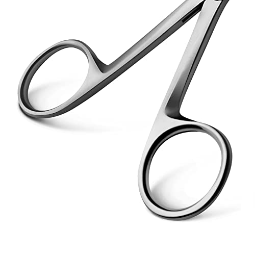 Precise ENT Procedures with Alligator Ear Forceps - Curved Jaw Design, Non-Slip Grip Handle, Fine-Tip, Reusable and Easy to Clean - Micro 3 Inches - size: 3 Inch Micro