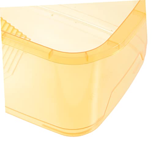 Generic 2pcs Turtle Feeding Box Turtle Tortoise Tank Aquarium Water Case Fish Bowl Hermit Crab Gecko Tortoise Breeding Tank Raising Plastic