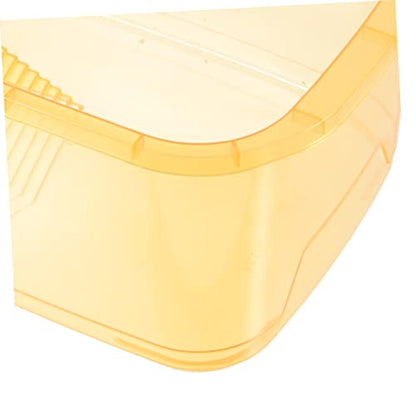 Generic 2pcs Turtle Feeding Box Turtle Tortoise Tank Aquarium Water Case Fish Bowl Hermit Crab Gecko Tortoise Breeding Tank Raising Plastic