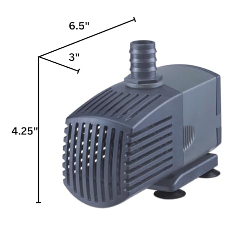 10-Inch Waterfall Spillway Kit | 1,000 gallon capacity, 500 GPH Aqua Pulse pump, Filter media, 10 ft tubing, Waterfall box - style: Includes Pump