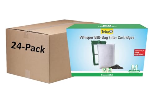 Tetra Whisper Filter Cartridges, Extra Small, for Aquarium Filtration (24 Units of 4 Count Packs) - size: 96-Count