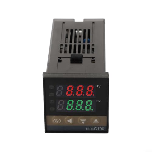 REX-C100 PID Temperature Controller Kit With SSR-25DA Relay And 1M K-Type Thermocouple, Digital Display Thermostat For Industrial Automation, AC250V 3A