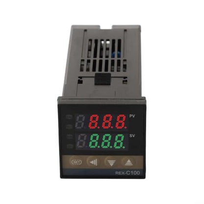 REX-C100 PID Temperature Controller Kit With SSR-25DA Relay And 1M K-Type Thermocouple, Digital Display Thermostat For Industrial Automation, AC250V 3A
