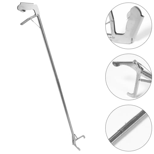 Abaodam Heavy Duty Snake Tongs, 36-Inch Stainless Steel Professional Snake Catcher Tool with Non-Slip Grip, Extended Reptile Grabber Clip Wide Jaw Handling Tool for Outdoor Catch