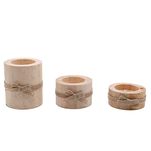 Wooden Air Plant Holder Pack of 3 Wooden Air Plants Holders Air Plants Terrarium Tillandsia Streptophylla Xerographica Holders Succulent Pot Tea light Holder