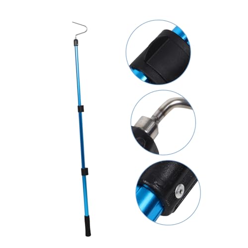 NUOBESTY Adjustable Aluminium Alloy Reptile Hook Snake Grabber Tool with Telescopic Design and Non-Slip Handle for Safe Outdoor Snake Catching and Easy Storage