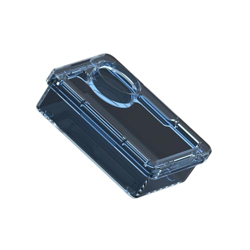 LEBETE Transparents Reptiles Feeder Bowl Escape Reptiles Food Container for Lizards Turtles and Small Pet Easy to Clean - color: Blue, size: 9.5x7x3.5cm
