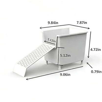 Hanging Turtle Laying Eggs Mud Turtle Breeding Box Basking Platform Turtle Dock for Basking Nesting Box Ramp for Reptile Frog Terrapin