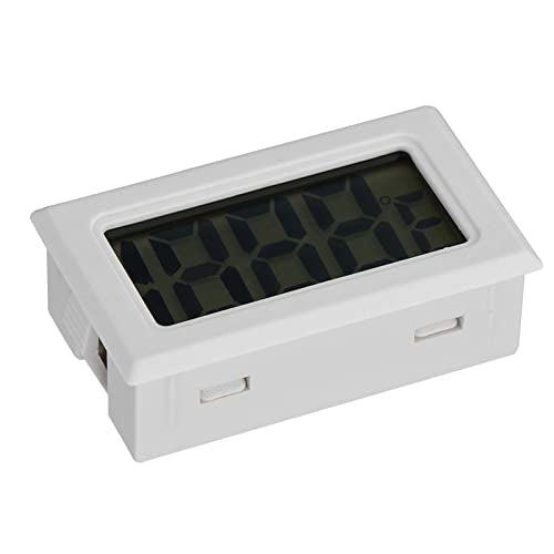 Digital Thermometer, Mini LED Display, High Accuracy Probe for Aquarium, Reptile Incubator, Greenhouse, Long Sensor Remote Monitoring, Battery Operated