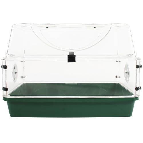 Medium Seed and Herb Domed Propagator with Vented Side Height Extension and Security Clip Set,Green - size: Medium with 1 Height Extender and Clips