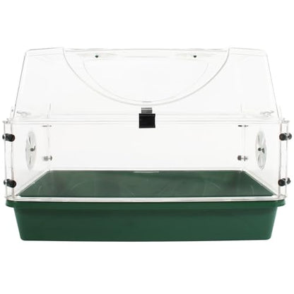 Medium Seed and Herb Domed Propagator with Vented Side Height Extension and Security Clip Set,Green - size: Medium with 1 Height Extender and Clips