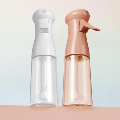 Spray Bottle for Hair, Continuous Mister, 2 Pack, 6.8 Oz, White&Terracotta | Ultra-Fine Mist, Continuous Spray, Leak-proof Misting for Hairstyling, Barbers, Salons, Essential Oil, Cleaning, Planting - color: White & Terracotta, 2 Pack