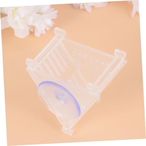 Luxshiny Automatic Aquarium Feeder Red Feeding Cup Acrylic Shrimp Feeder Tool for Fish Tanks Red Worm Food Dish, Suitable for Aquatic Pets and Shrimp Feeding