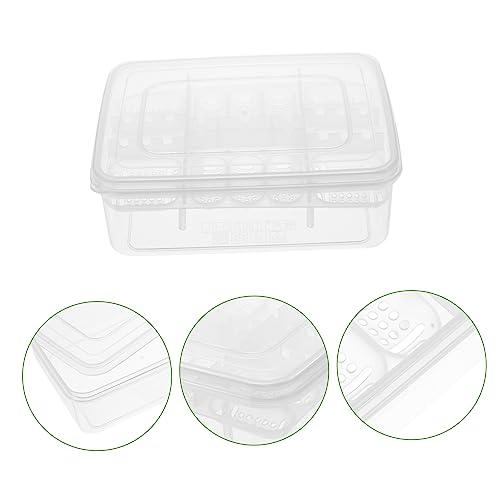 BESPORTBLE Reptile Breeders Kit 2pcs 16 Compartment Incubation Trays for Eggs Unbreakable Plastic