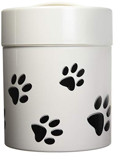 Tightpac America Tightvac Pawvac Sealed Pet Food and Treats Storage Container - color: White Paw, size: TV6