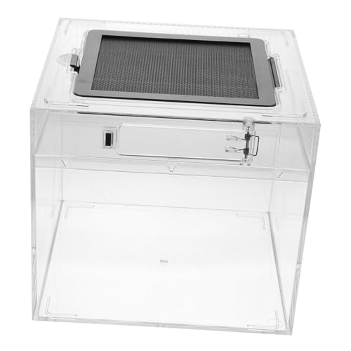 Breathable Reptile Feeding Box Lightweight Breeding Container with Ventilation for Safe Transport of Geckos Snakes and Small Pets