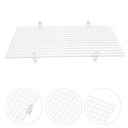 ABOOFAN Fish Tank Divider Panel with Suction Cups, Aquarium Isolation Board 30x30cm White, Anti-Jumping Separator for Betta and Reptile Tanks