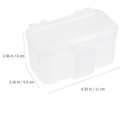 Beavorty 2pcs Breathable Blood Worm Breeding Box Portable Plastic Earthworm Storage Case for Reptile Feeding and Insect Incubation