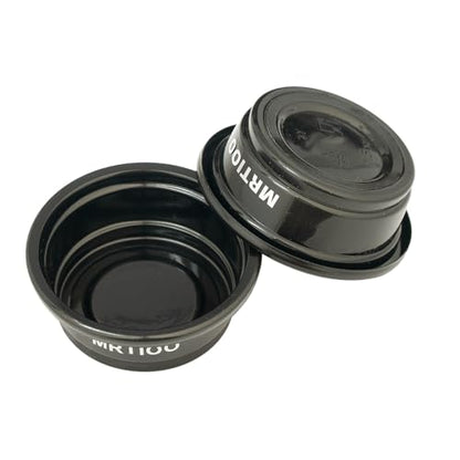 Lizard Crested Gecko Food Water Feeding Cups, 100 pcs, 0.5oz - Black | Reptile Feeder Bowls, for Lizard and Other Small Pet Ledge Accessories Supplies