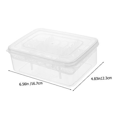 DECHOUS Plastic Reptile Egg Hatching Box with Transparent Incubator for Snake Lizard Easy to Clean Lightweight Breeding Container for Reptiles