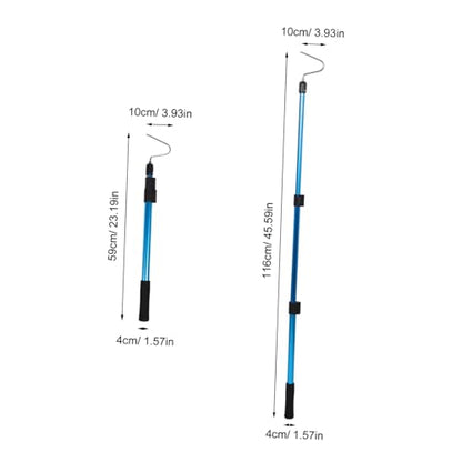 SHINEOFI Aluminium Alloy Snake Grabber Tool with Telescopic Design and Adjustable Length for Safe Rattlesnake Catching Outdoors, Simple to Use Reptile Catching Hook