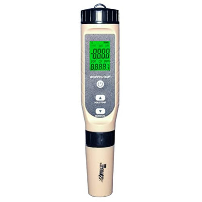 4-in-1 Digital pH/ORP / H2 / Temp Meter with ATC, 0.01 Resolution High Accuracy Hydrogen Concentration Tester for Drinking Water Hydroponics Aquariums Swimming Pool Laboratory - style: 4-in-1 liquid tester pH/ORP/H2/Temp