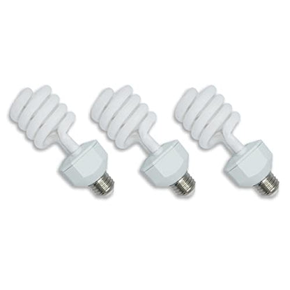 23 Watt UVB Reptile Light 5.0 23W Spiral Reptile Heat - 3 Pack | Terrarium Light Bulbs Turtles · Gecko · Tortoise · Snake · Lizard · Chameleons · Insects 120V - color: Uvb 5.0, size: 3 Count (Pack of 1)