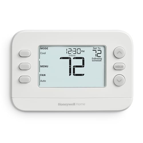 Honeywell Home X2P Programmable Thermostat, White | RTH20B Single-Stage, 1 Heat/1 Cool Compatibility, 5-2 Day Schedule