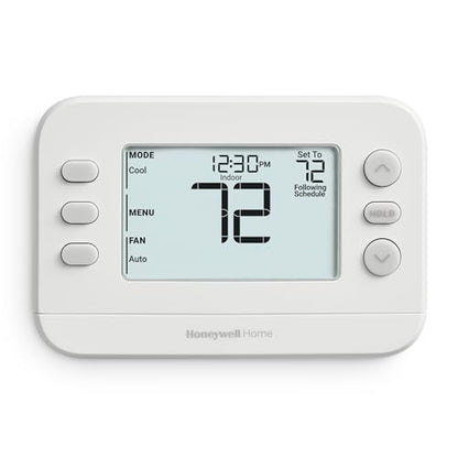 Honeywell Home X2P Programmable Thermostat, White | RTH20B Single-Stage, 1 Heat/1 Cool Compatibility, 5-2 Day Schedule