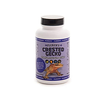 Fluker's Premium Crested Gecko Diet, Fruit & Insect Flavor, 4 oz - size: 4 Ounce (Pack of 1)