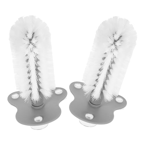 2pcs Turtle Brush for Aquarium Tank with Strong Suction Cup Easy to Clean Abs Turtle Scrub Brush for Gentle Cleansing in Reptile Habitat