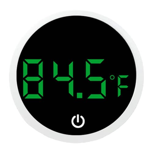 Fishtanks Digital Thermometers LED Display Accurate Temperature Gauge for Reptiles Tanks Wth Stick on Rechargeable Design LED Display Thermometers - color: B
