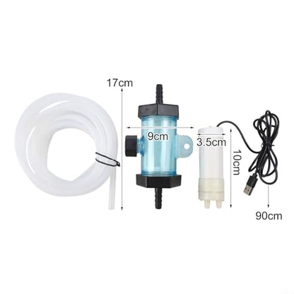 Electric Aquarium for Gravel Cleaner USB Pump with Siphon Vacuum for Fish Tank Water Changing and Cleaning, 1/2/3/5 Meter Tube(3 Meter) - size: 3 Meter
