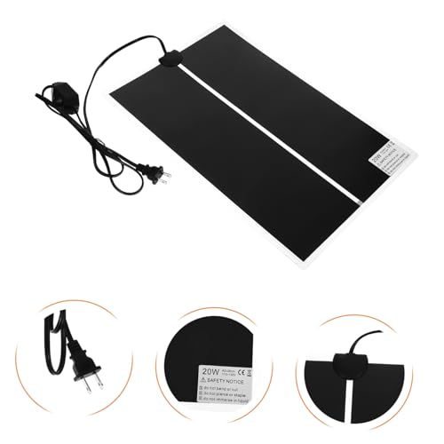 Sosoport 3pcs Reptile Heat Mat with Temperature Controller for Snake Tank Portable Heating Pad Electric Heat Mat for Lizards Reptile Terrarium