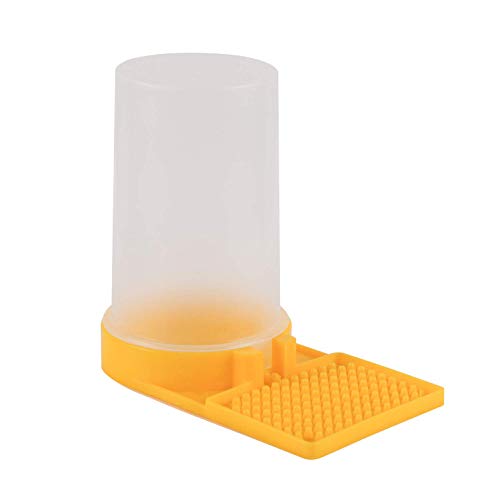 2 Pack Beehive Beekeeping Water Dispenser Bee Drinking Beekeeping Equipment Honey Beehive Entrance Feeder Nest Beekeeper Tools (White and Yellow)