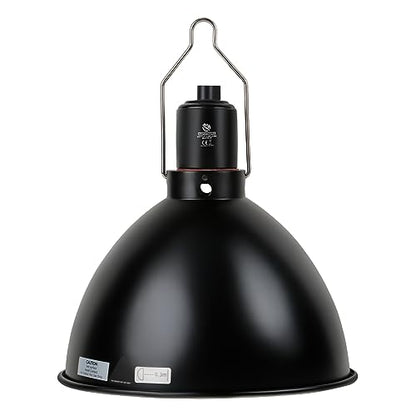 Reptile Light Fixture, 8.5 inch Optical Reflection Dome Heat Lamp Fixture, UVB Heat Basking Lamp Fixture for Amphibian Reptile Terrariums - size: 8.5in Dome
